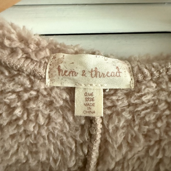 Hem & Thread Tan Teddy Jacket - Picture 3 of 4